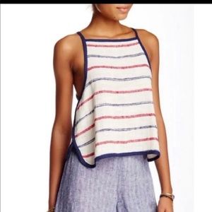 Free People Serendipity Striped Tank Size Large